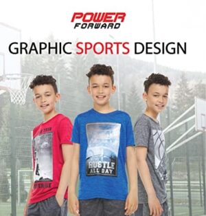 Boys T Shirts - Youth Big Kids Active Athletic Workout Sports Basketball Graphic Short Sleeve Top 4 Pack - Image 2