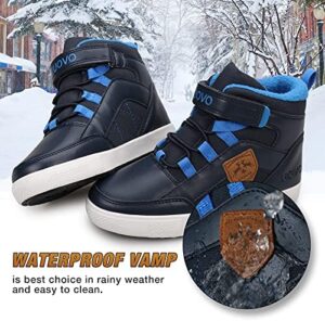 UOVO Boys Winter Boots Boys Hiking Boots Shoes Waterproof Boys Boots Sneakers Kids Outdoor Winter Shoes Hi Top Boys Snow Boots Slip Resistant (Little Boys/Big Boys) - Image 2