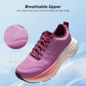 NORTIV 8 Women's Walking Shoes Cushion Running Tennis Shoes ActiveFloat Non-Slip Comfortable Breathable Workout Gym Sports Athletic Fashion Sneakers - Image 4