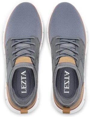 LEZTA Men‘s Casual Shoes Fashion Sneakers Quickly Put on Men's Dress Shoes Lightweight Breathable Mesh Oxfords Walking Shoes - Image 4