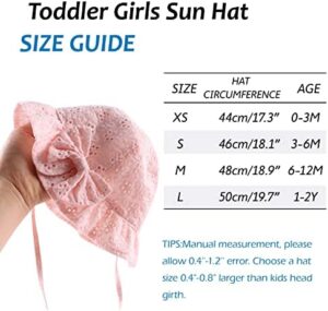 Bow Baby Girls Summer Hat Flower Toddler Girls Sun Hat Cotton Breathable Infant Hat - Image 7