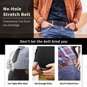 FAIRWIN Elastic Braided Stretch Mens Golf Casual Jeans Belts Woven 1 3/8" Nylon Work Belts for Men Pants Shorts - Image 3