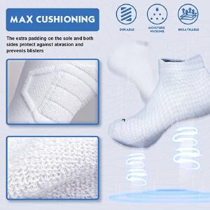 Hylaea Athletic Running Socks Cushion Padded Moisture Wicking Low Cut - Image 5