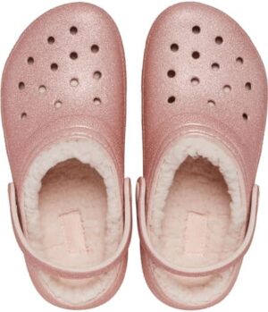 Crocs Kid's Classic Lined Glitter Clog - Image 2