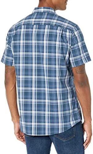 Amazon Essentials Men's Regular-Fit Short-Sleeve Poplin Shirt - Image 3