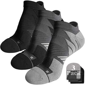 Hylaea No Show Running Athletic Anti-Blister Wicking Coolmax Socks, Seamless Anti-odor