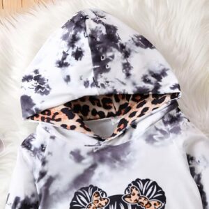 Kid Toddler Girl Clothes - Tie Dye Hoodie Sweatshirt Girl Outfits Pullover Jogger Hooded Sweatpant Set - Image 4