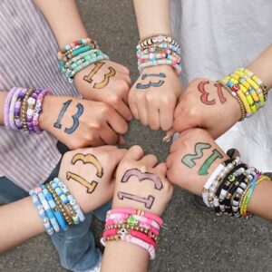 6Pcs Surfer Heishi Friendship Bracelets Set Stackable Stretch Clay Bead Bracelets for Women Preppy Elastic Layering Bracelets Boho Aesthetic Summer Beach Jewelry - Image 5