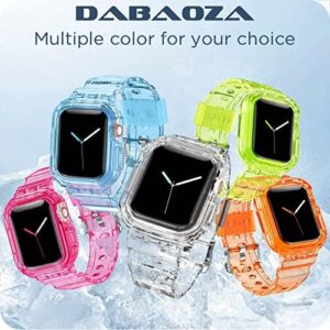 DABAOZA 5 Packs Compatible for Clear Apple Watch Band 46mm 45mm 44mm 42mm 41mm 40mm 38mm 49mm, Jelly Crystal Women Men TPU Strap for iWatch Series 10 9 8 7 6 / SE 5 4 3 2 1 Ultra - Image 7