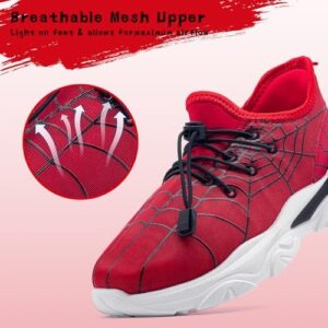 xinran & shengli Kids Boys Tennis Running Sneakers Girls Slip on Shoes Athletic Lightweight Gym Walking School Sport Shoes Toddlers Little Big Kids - Image 3