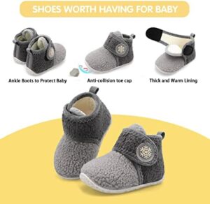 FEETCITY Baby Booties Girls Boys Infant Slippers First Walkers Shoes Warm Socks Newborn Crib Shoes - Image 3