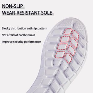 Men's Slip On Walking Shoes Mesh Tennis Shoe Non Slip Running Shoes Gym Workout Lightweight Breathable Sneakers - Image 4