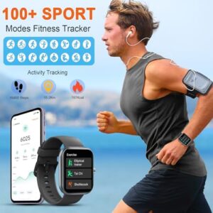 Smart Watch for Men Women, 1.91" HD Smartwatch (Answer/Make Call), Fitness Tracker with 110+ Sport Modes, IP68 Waterproof, Heart Rate/Sleep/Spo2 Monitor, Pedometer, Activity Tracker for Android iOS - Image 4