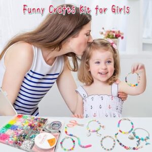 leitait Girls Toys Bracelet Making Kit -3400pcs Beads for Charm Jewelry Making Kit Supplies, Unicorn/Mermaid Crafts Birthday Christmas Gifts for Girls Ages 5 6 7 8 9 10 11 12 Years Old - Image 3