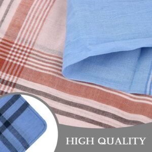 Men's Handkerchiefs 12 Pack Soft Handkerchiefs for Men Premium Assorted Mens Pocket Square Gents Hankies, Gifts for Men Women - Image 3