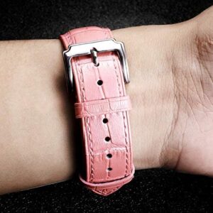 BINLUN Genuine Leather Watch Bands Women Men Quick Release Leather Watch Straps Replacement with 12 Colors Option (10mm, 12mm, 14mm, 15mm, 16mm, 17mm, 18mm, 19mm, 20mm, 21mm, 22mm, 23mm) - Image 6