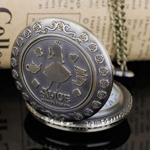 Nostalgia Movie Theme Design Alloy Quartz Pocket Watch with Chain Necklace Pendant & Gift Box - Image 5