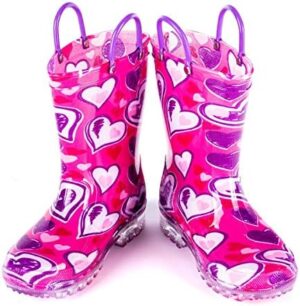 HugRain Light Up Rain Boots for Little Kids - Image 4