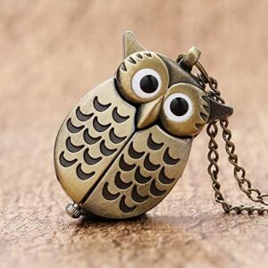 AKOAK 1 Pack Vintage Owl Pocket Watch - Image 7