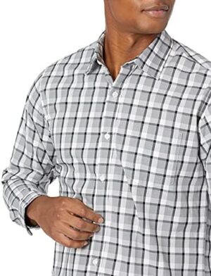 Amazon Essentials Men's Regular-Fit Long-Sleeve Casual Poplin Shirt - Image 4