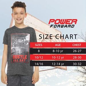 Boys T Shirts - Youth Big Kids Active Athletic Workout Sports Basketball Graphic Short Sleeve Top 4 Pack - Image 6