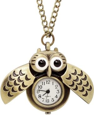 AKOAK 1 Pack Vintage Owl Pocket Watch - Image 4