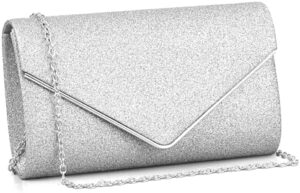 Shining Glitter Clutch Purse for Women Sparkling Envelop Evening bag for Prom Cocktail Party Clutch