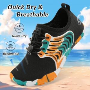 BARERUN Kids Water Shoes Boys Girls Barefoot Aqua Socks Quick Dry Breathable Sports Aqua Athletic Sneakers Wide Toe Adjustable Lightweight Beach Swim Pool Shoes - Image 2