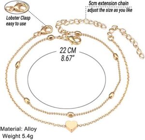 Fesciory Women Anklet Adjustable Beach Ankle Chain Gold Alloy Foot Chain Bracelet Jewelry Gift - Image 6