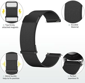 Meliya Metal Watch Bands, 20mm 22mm Quick Release Watch Strap, Stainless Steel Mesh Replacement band for Women Men - Image 2