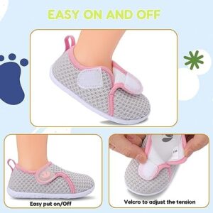 FEETCITY Baby Shoes Boys Girls First Walking Shoes Infant Sneakers Crib Shoes Breathable Lightweight Slip On Shoes - Image 2