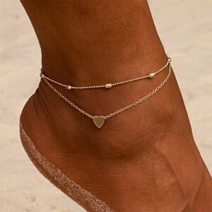 Fesciory Women Anklet Adjustable Beach Ankle Chain Gold Alloy Foot Chain Bracelet Jewelry Gift - Image 3