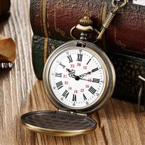 GORBEN Engraved Pocket Watch to Son I Love You Gifts from a Mom Dad Birthday Christmas Gift Fob Watches Chains - Image 3