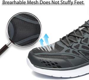 Men's Slip On Walking Shoes Mesh Tennis Shoe Non Slip Running Shoes Gym Workout Lightweight Breathable Sneakers - Image 2