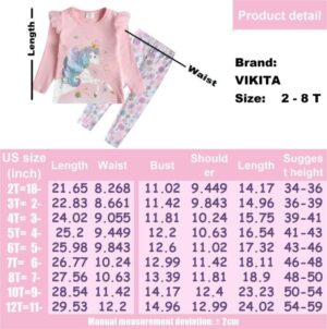 VIKITA girls clothes toddler outfits - little kids shirts & leggings winter fashion clothing sets, cute birthday gifts - Image 7