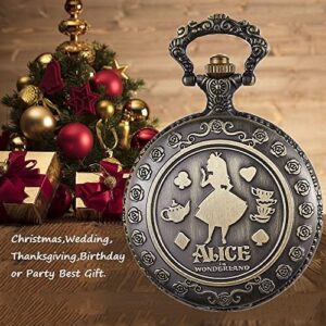 Nostalgia Movie Theme Design Alloy Quartz Pocket Watch with Chain Necklace Pendant & Gift Box - Image 7