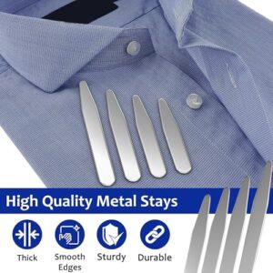 20 Count 2.2" 2.5" 2.7" 3" Inch Metal Collar Stays Stainless Steel - Image 4