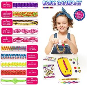 Friendship Bracelet Making Kit Toys, Ages 7 8 9 10 11 12 Year Old Girls Gifts Ideas, Birthday Present for Teen Girl, Arts and Crafts String Maker Tool, Bracelet DIY, Kids Travel Activity Set - Image 3