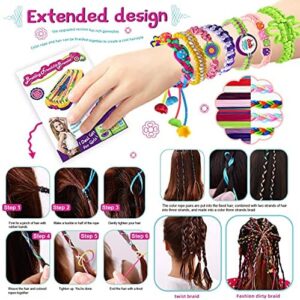 Friendship Bracelet Making Kit Toys, Ages 7 8 9 10 11 12 Year Old Girls Gifts Ideas, Birthday Present for Teen Girl, Arts and Crafts String Maker Tool, Bracelet DIY, Kids Travel Activity Set - Image 4