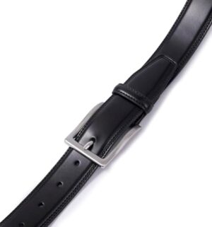 Fabio Valenti Genuine Leather Dress Belts For Men - Mens Belt For Suits, Jeans, Uniform With Single Prong Buckle - Image 4