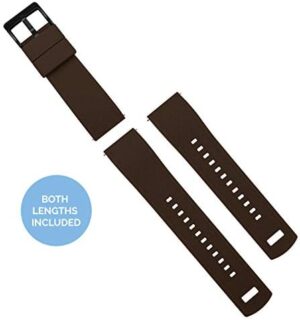 BARTON Elite Silicone Watch Bands - Quick Release - Choose Strap Color & Buckle Color (Stainless Steel, Black PVD or Gunmetal Grey) - 18mm, 20mm, 22mm & 24mm Watch Straps - Image 3