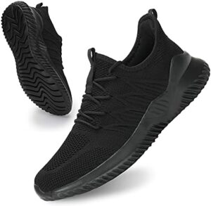 Mens Slip On Running Shoes Athletic Walking Trainers Lightweight Breathable Mesh Tennis Sneakers