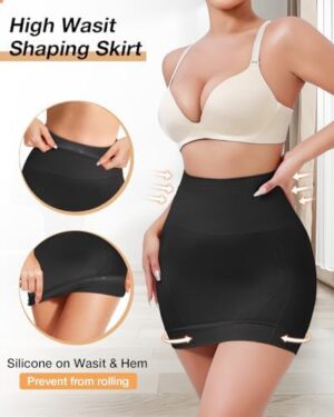 Slip Dress for Women Seamless Non Slip Strip Shapewear Dress Under Dress Tummy Control Slip Dress Slimming Half Slip - Image 3