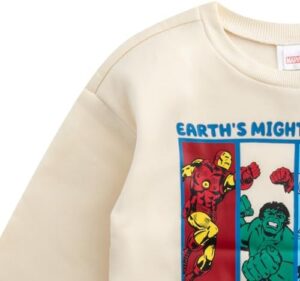 Marvel Avengers Boys Sweatshirt and Pants Set for Toddler to Big Kids - Image 3