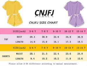 CNJFJ Kids Summer Sport T-Shirt and Shorts Set Plaid Print Clothing Sets Tracksuit - Image 6