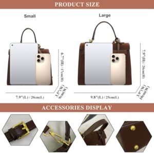 Crossbody Bags for Women PU Leather Mini Satchel Bag Ladies Top Handle Handbags Purses Fashion Shoulder Bag - Image 3