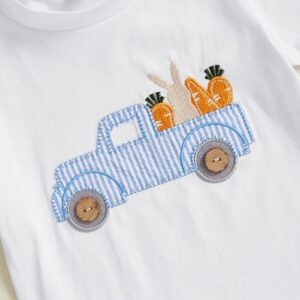 Toddler Boy Easter Outfit Baby Boy Bunny Short Sleeve T Shirt And Shorts Set 2 Piece Spring Summer Clothes - Image 7