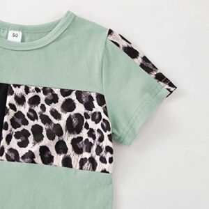 Toddler Girl Clothes Summer Outfits Cute Baby Short Sleeve T-shirt Shorts Leopard Camo Printed 18 Months to 6 Years - Image 5