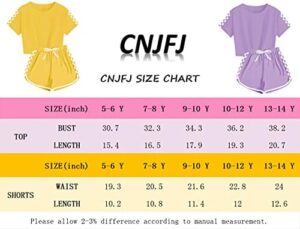 CNJFJ Kids Summer Sport T-Shirt and Shorts Set Plaid Print Clothing Sets Tracksuit - Image 7