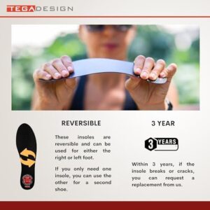 TEGA Carbon Fiber Insole (1 Pair) - for Turf Toe, Foot Fractures, Hallux Rigidus and Limitus - Rigid Shoe Insert for Sports, Hiking, Trekking, Basketball, Running - Alternative to Post Op Shoe - Image 6